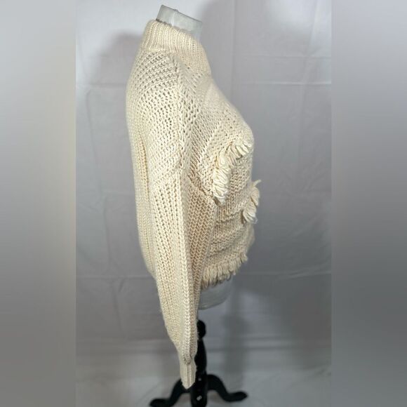 Universal Thread Wool blend Knitted mock turtleneck cozy sweater balloon sleeve - Picture 6 of 10